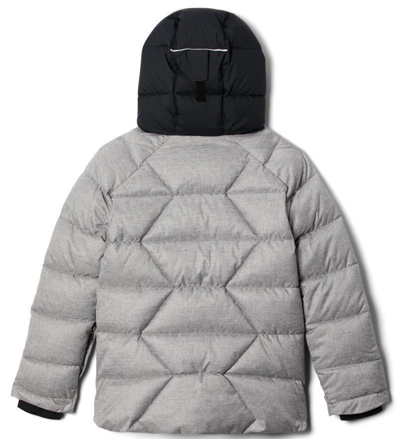 Winter Powder II Quilted Jacket - Youth Boys - City Grey Heather / Black 2