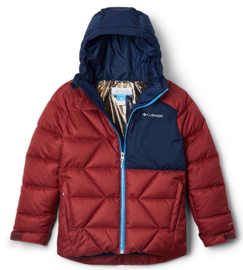 Winter Powder II Quilted Jacket - Youth Boys - Elderberry Heather / Collegiate Navy 1