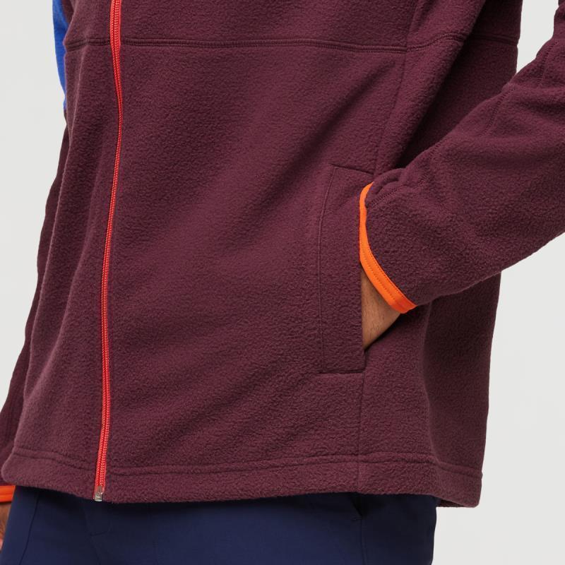 Abrazo Fleece Full-Zip Jacket - Mens - blue violet / wine 1