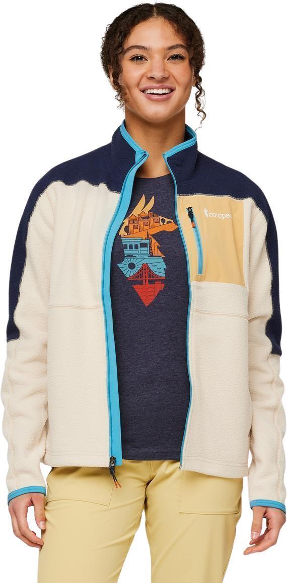 Abrazo Half-Zip Fleece Jacket - Womens - Maritime / Cream 1