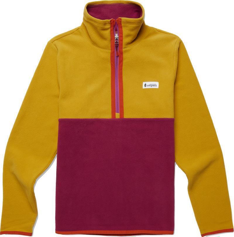 Amado Fleece Pullover - Womens - Amber / Raspberry 1
