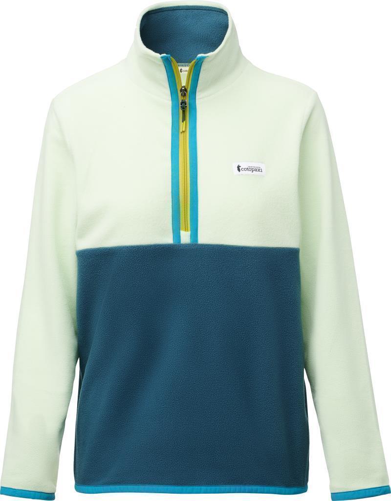 Amado Fleece Pullover - Womens - Lichen / Deep Ocean 1