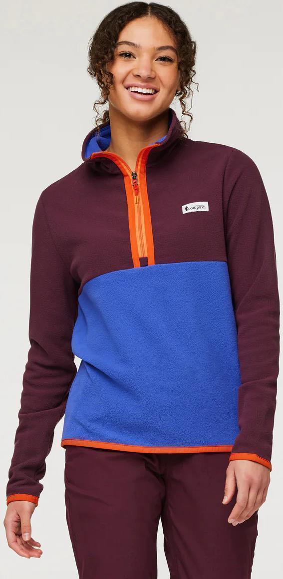 Amado Fleece Pullover - Womens - Wine / Blue Violet 3