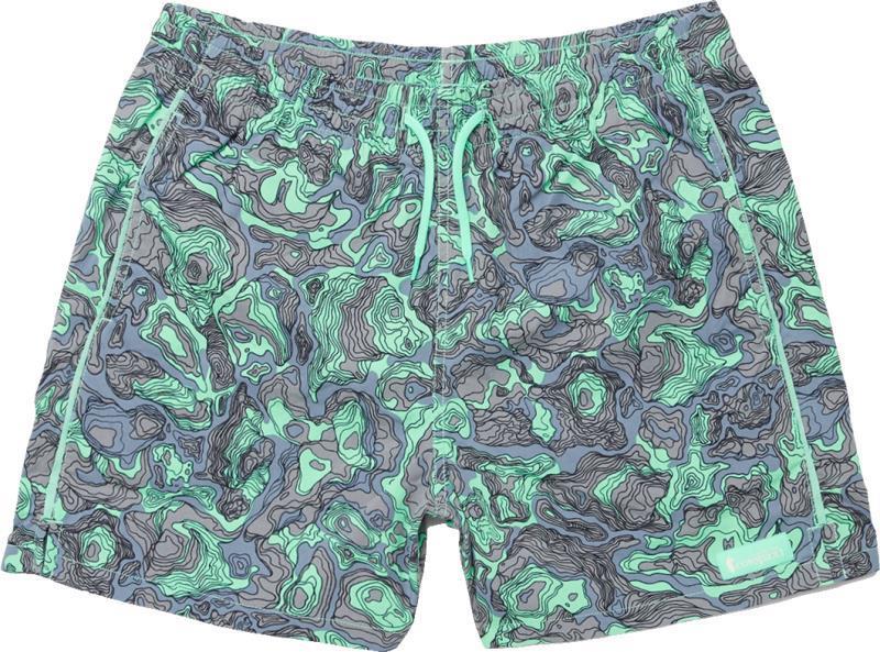 Brinco Shorts, 5" Inseam, Printed - Mens - tempest / parakeet 1
