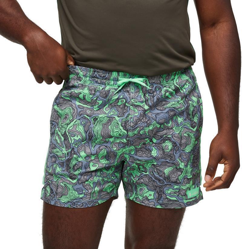 Brinco Shorts, 5" Inseam, Printed - Mens - tempest / parakeet 1