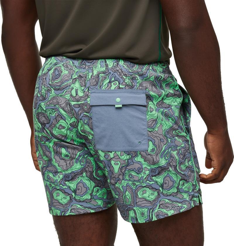 Brinco Shorts, 5" Inseam, Printed - Mens - tempest / parakeet 1
