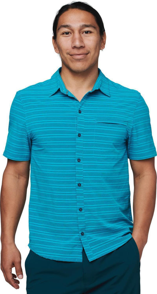 Cambio Button Up - Print - Mens - Mineral Blue Stripe 1