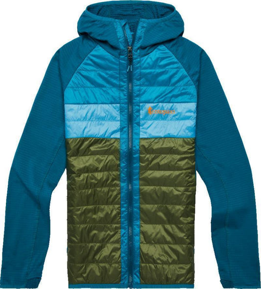 Capa Hybrid Insulated Hooded Jacket - Womens - Gulf / Pine 1