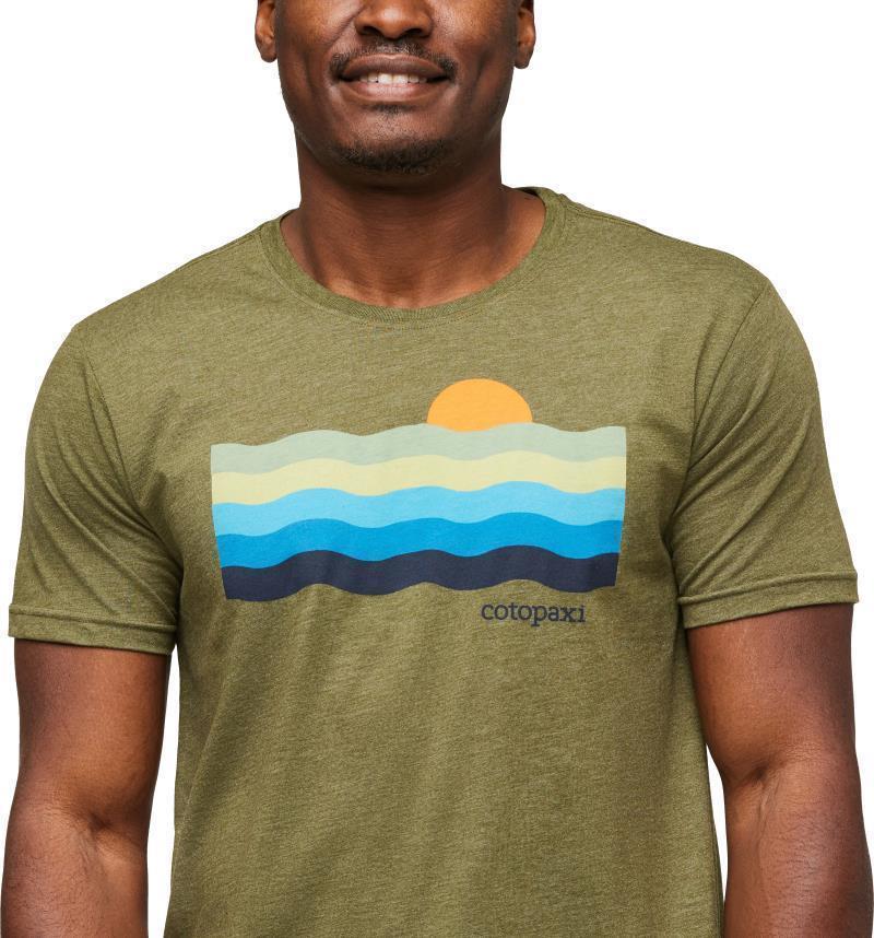 Disco Wave Organic T-Shirt - Mens - pine 1