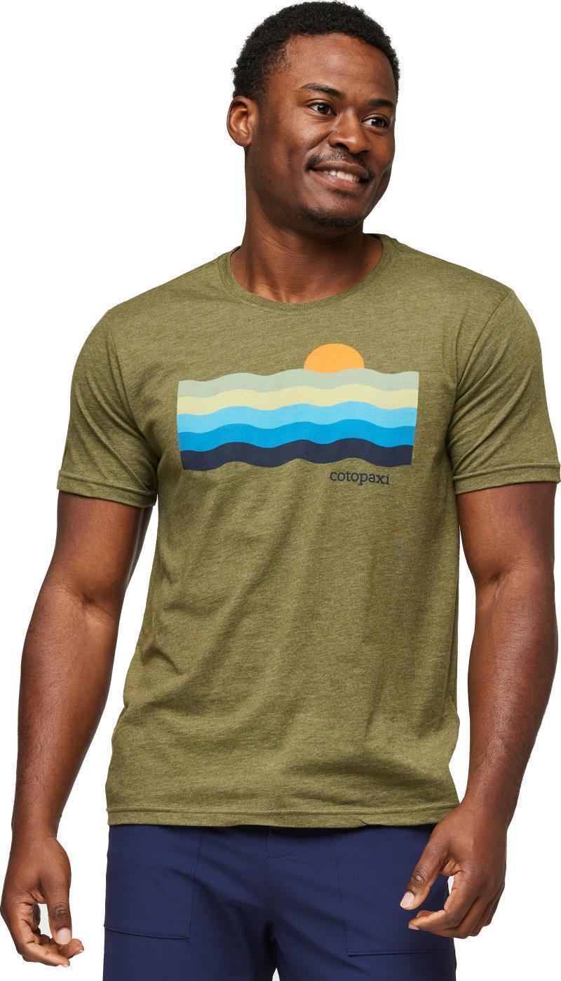 Disco Wave Organic T-Shirt - Mens - pine 1
