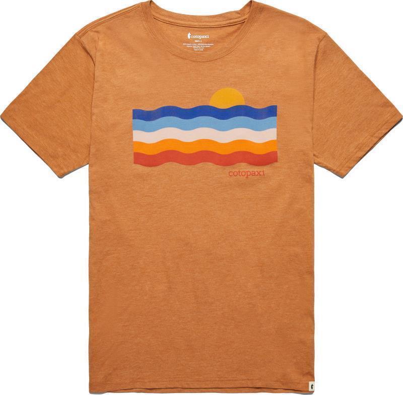 Disco Wave Organic T-Shirt - Mens - saddle 1