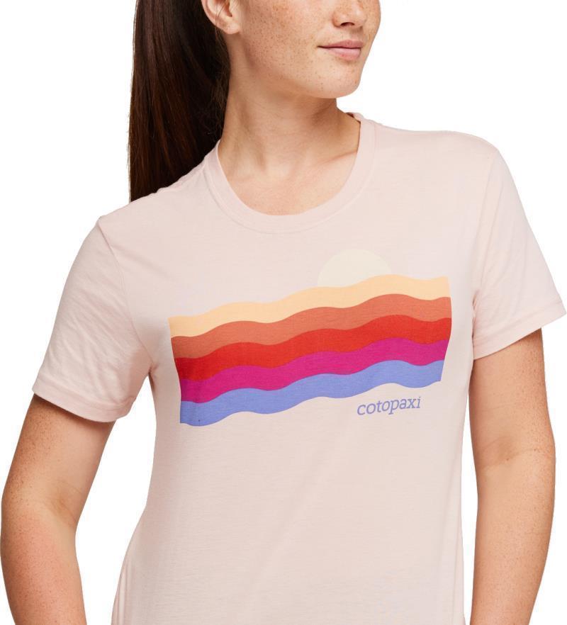 Disco Wave Organic T-Shirt - Womens - Sand 3