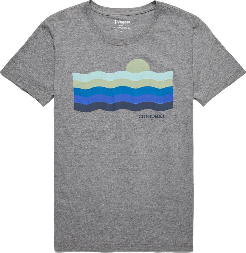 Disco Wave Organic T-Shirt - Womens - heather grey 1