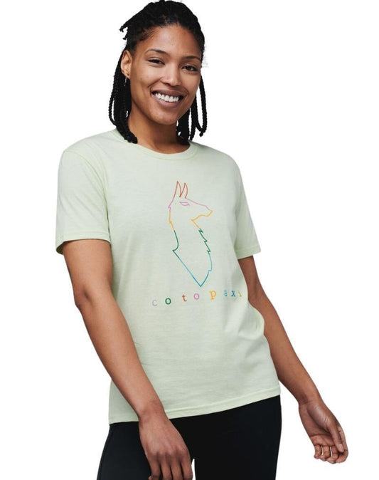 Electric Llama T-Shirt - Womens - Lichen 1