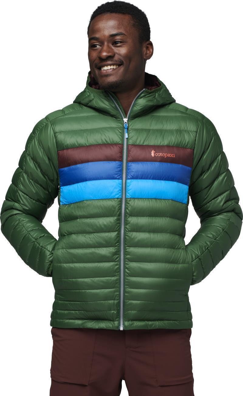 Fuego Down Hooded Jacket - Mens - Forest Stripes 1