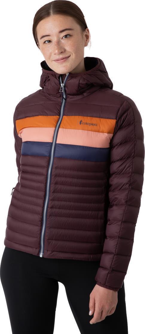 Fuego Down Hooded Jacket - Womens - Black Iris Stripes 2