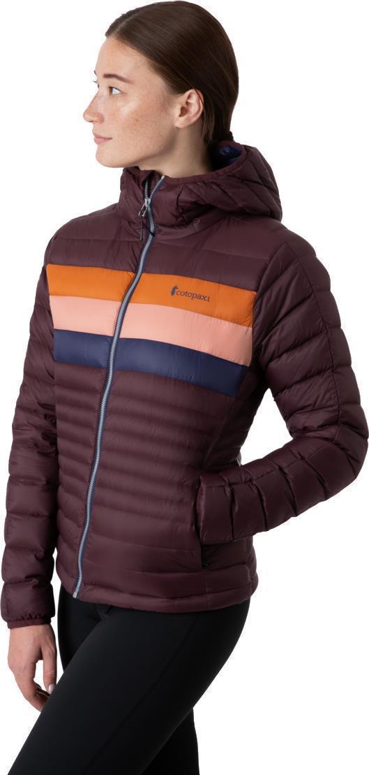 Fuego Down Hooded Jacket - Womens - Black Iris Stripes 3