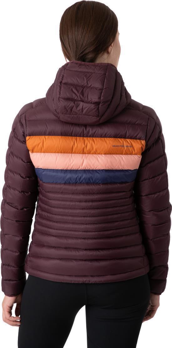 Fuego Down Hooded Jacket - Womens - Black Iris Stripes 4