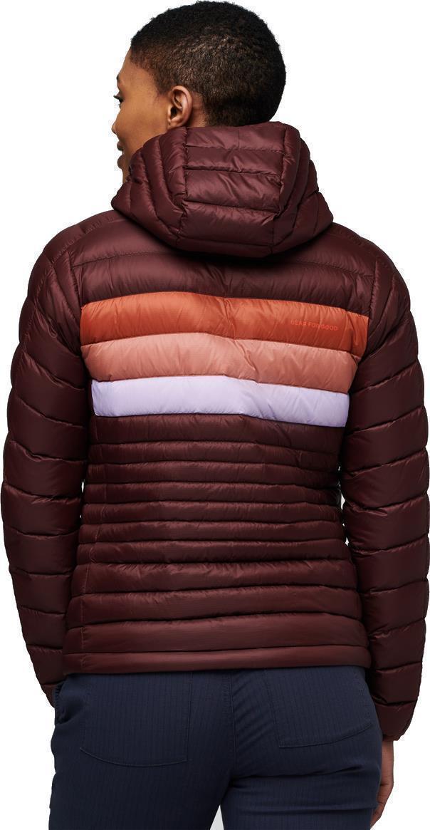 Fuego Down Hooded Jacket - Womens - Chestnut Stripes 2