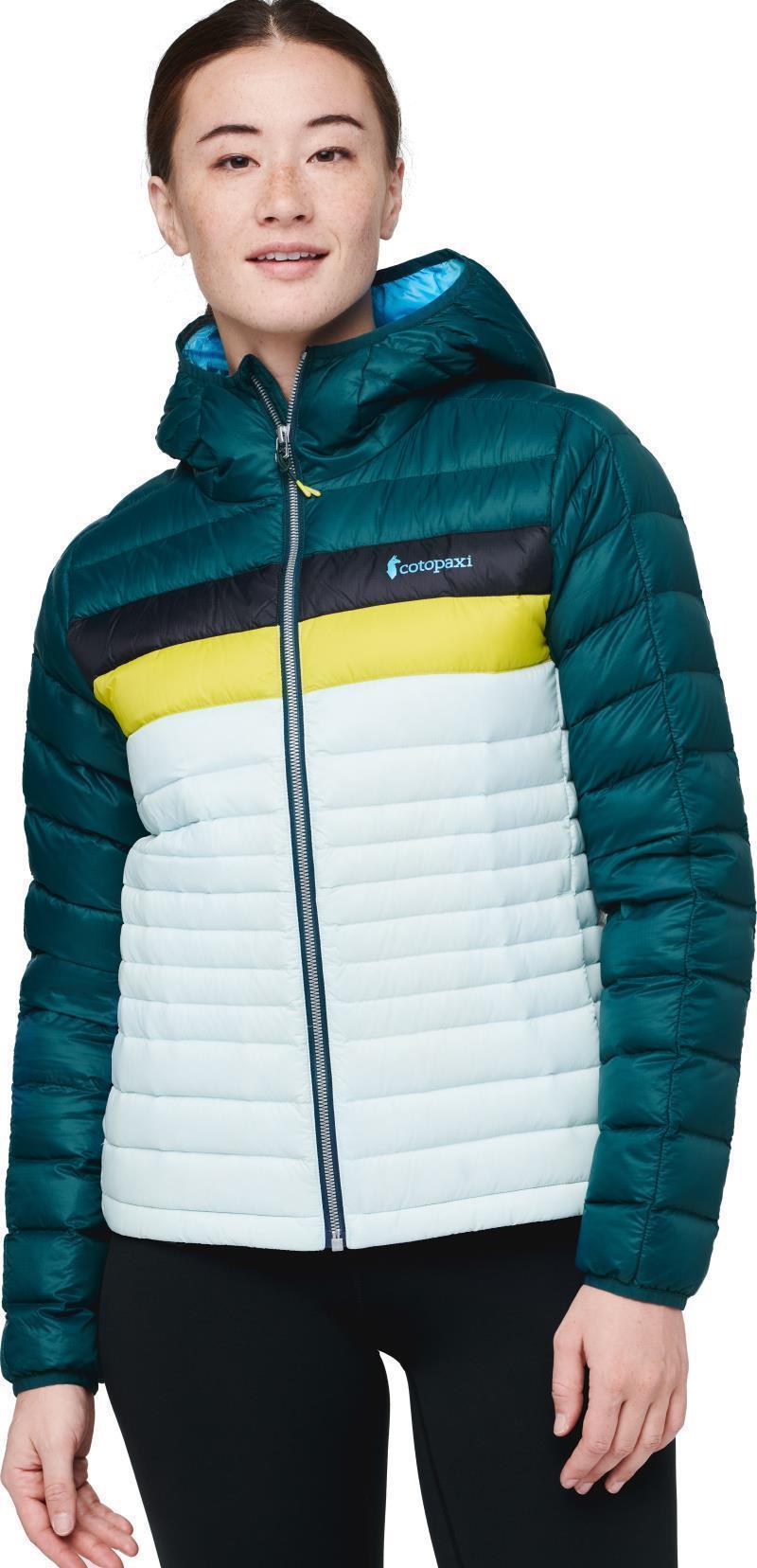 Fuego Down Hooded Jacket - Womens - Deep Ocean / Ice 1