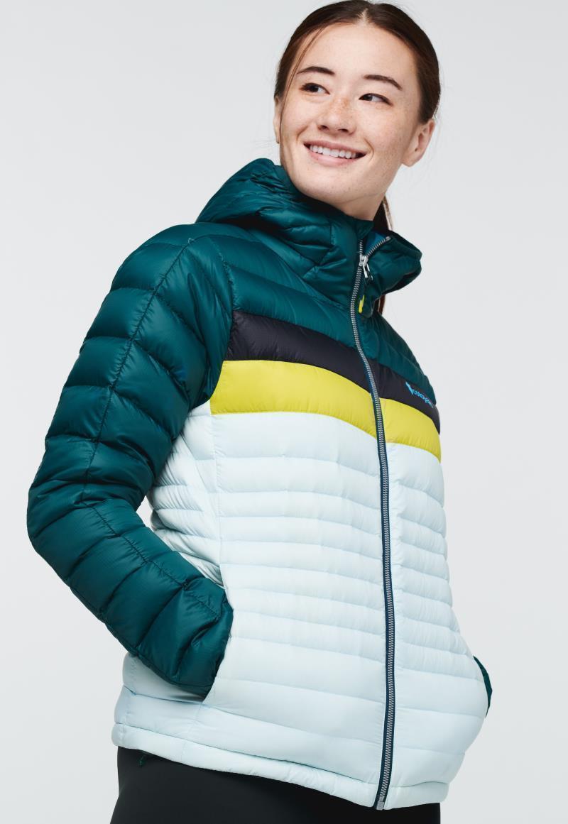 Fuego Down Hooded Jacket - Womens - Deep Ocean / Ice 2