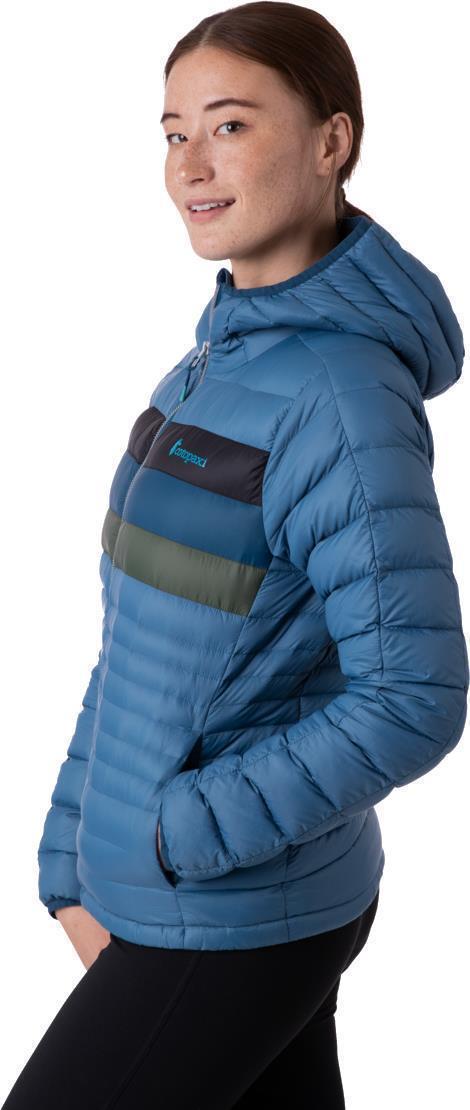 Fuego Down Hooded Jacket - Womens - Denim Stripes 3
