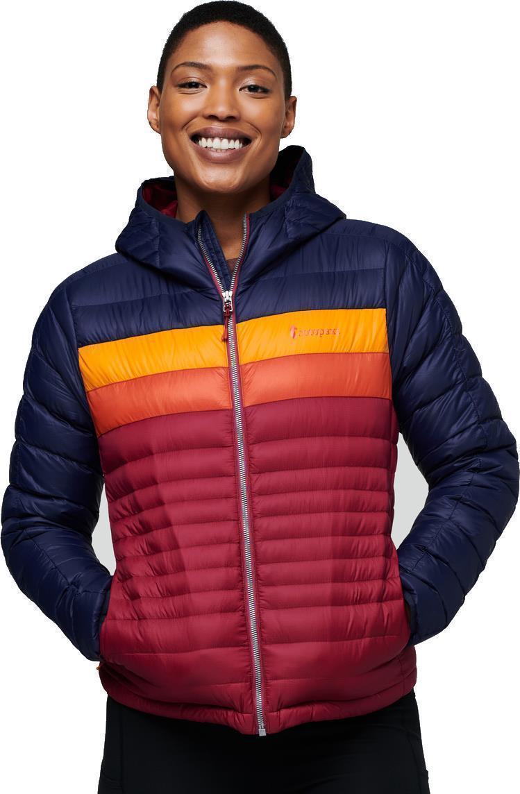 Fuego Down Hooded Jacket - Womens - Maritime / Raspberry 1
