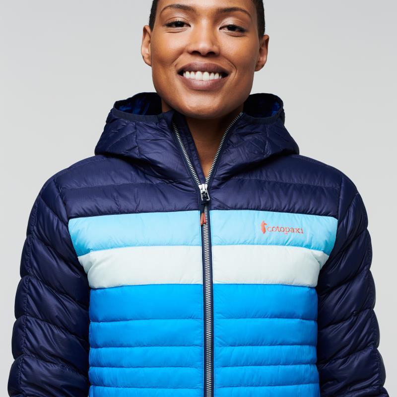 Fuego Down Hooded Jacket - Womens - Maritime / Saltwater 5