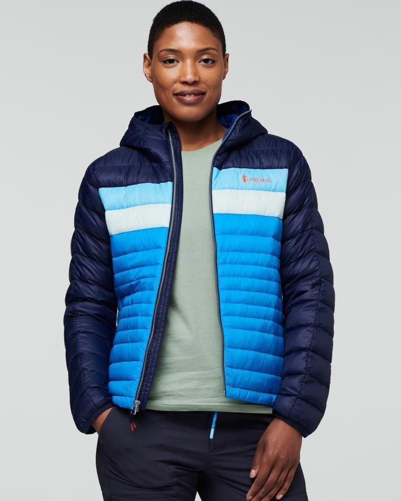 Fuego Down Hooded Jacket - Womens - Maritime / Saltwater 7