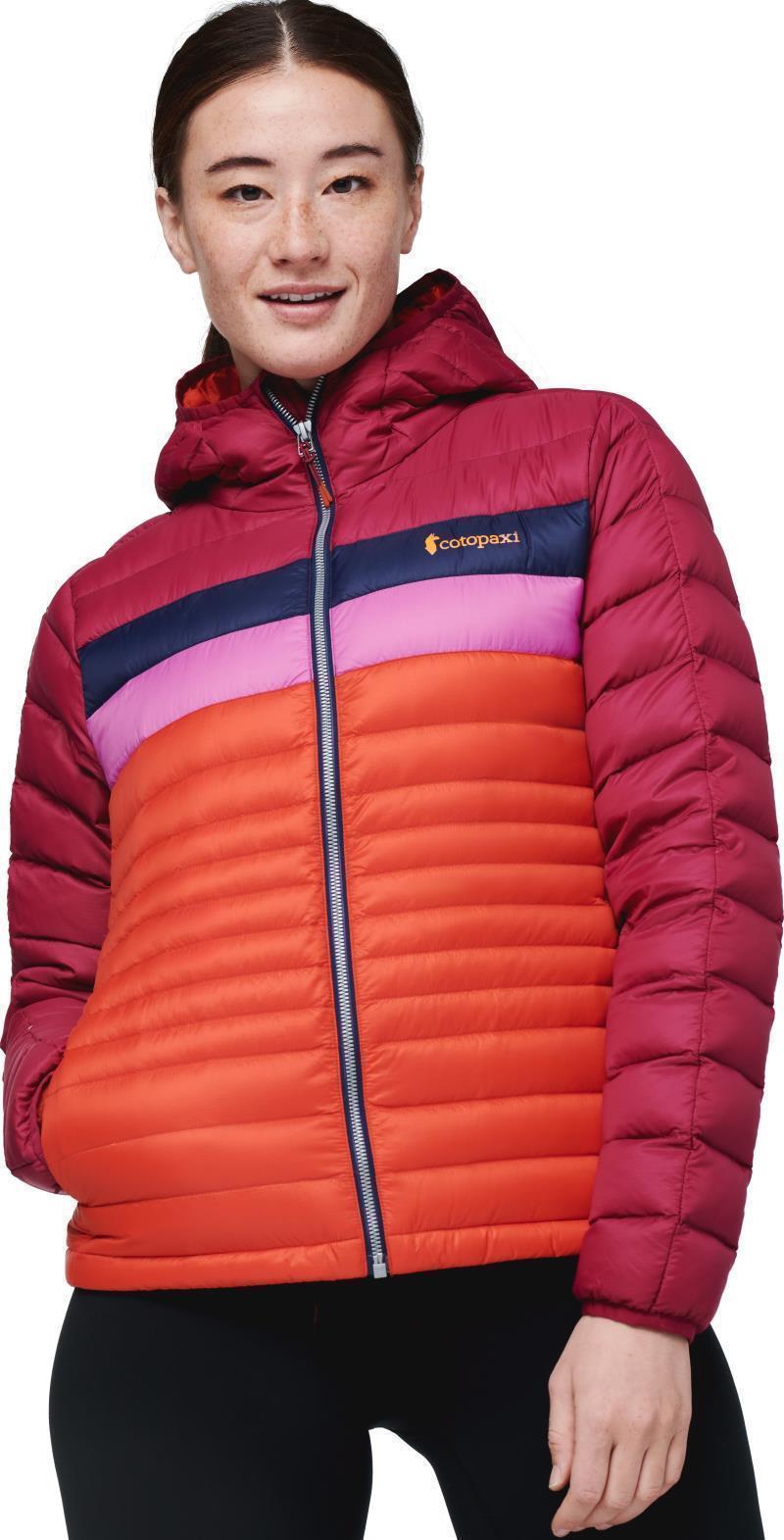 Fuego Down Hooded Jacket - Womens - Raspberry / Canyon 1
