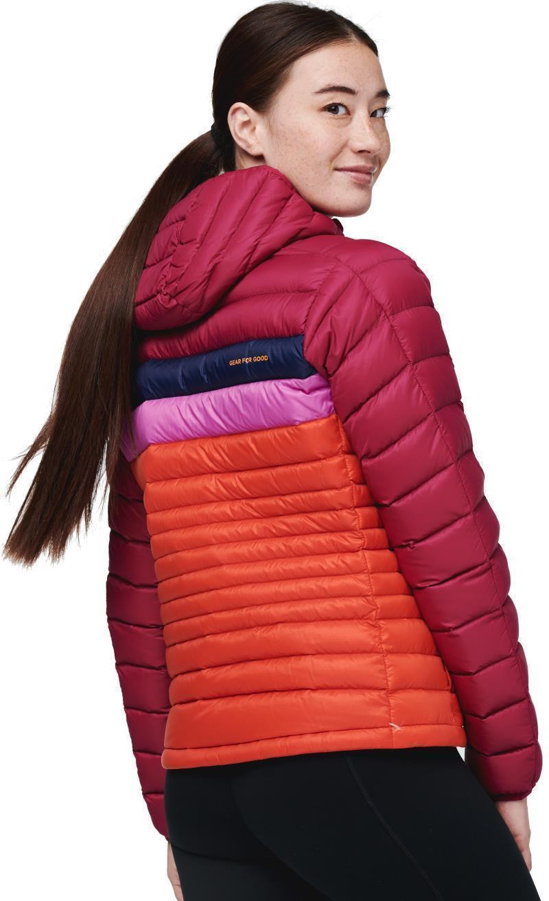 Fuego Down Hooded Jacket - Womens - Raspberry / Canyon 2