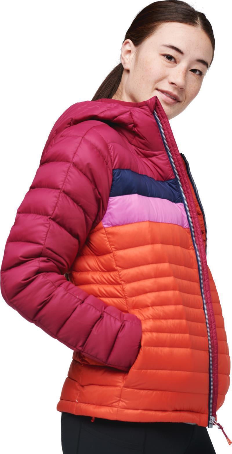 Fuego Down Hooded Jacket - Womens - Raspberry / Canyon 4