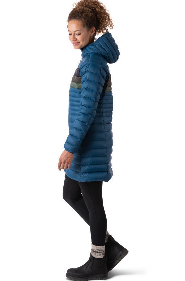 Fuego Down Hooded Parka - Womens - Indigo Stripes 4