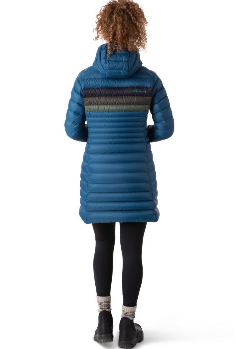 Fuego Down Hooded Parka - Womens - Indigo Stripes 5
