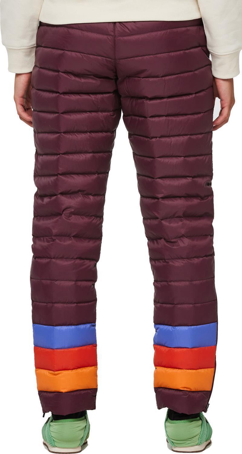 Fuego Down Pants - Womens - wine stripes 1