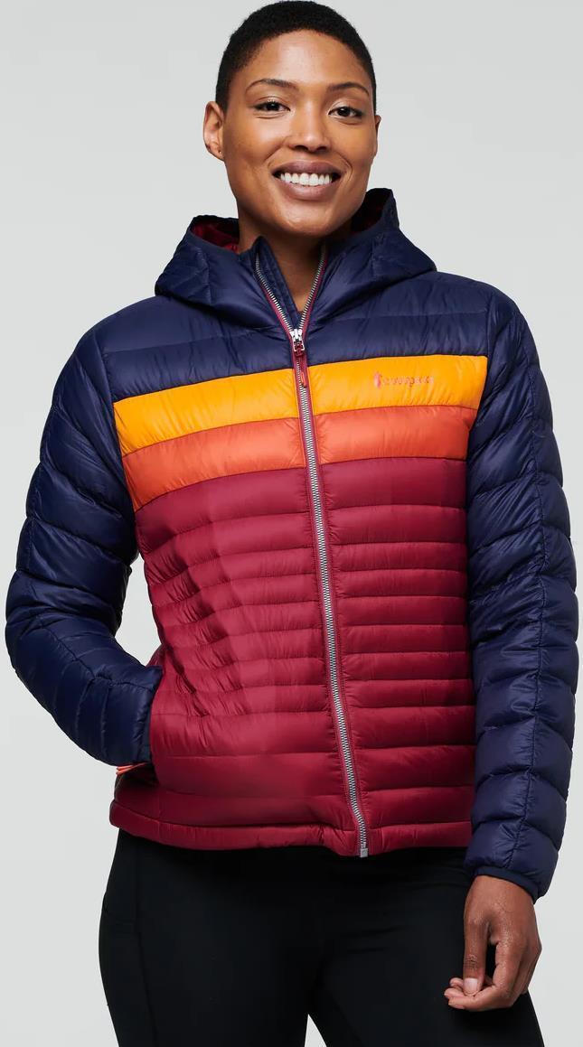 Fuego Down Vest - Womens - Maritime / Raspberry Stripes 1