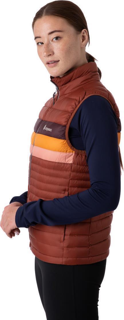 Fuego Down Vest - Womens - Rust Stripes 2