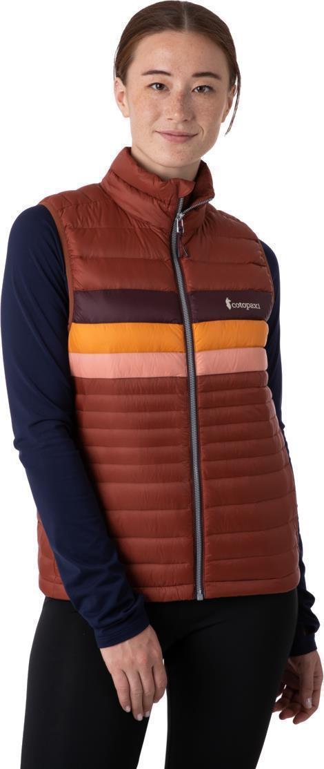 Fuego Down Vest - Womens - Rust Stripes 4