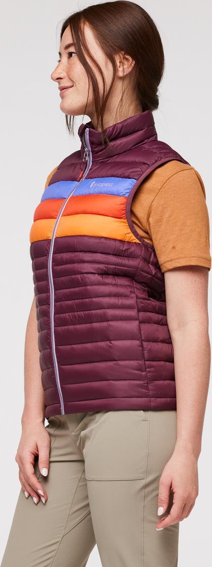 Fuego Down Vest - Womens - Wine Stripes 3