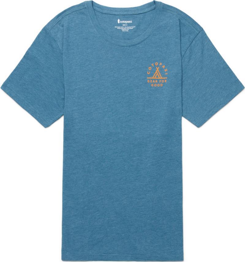 Llama Map Organic T-Shirt - Mens - blue spruce 1