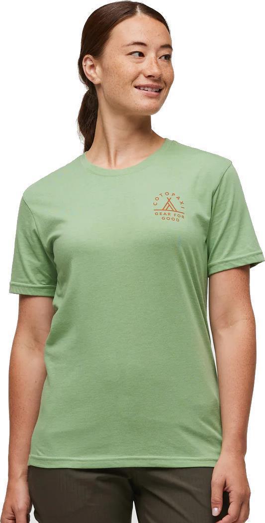 Llama Map Organic T-Shirt - Womens - aspen 1