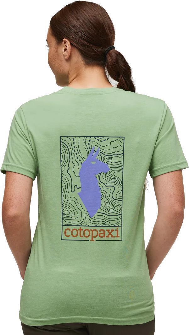 Llama Map Organic T-Shirt - Womens - aspen 1