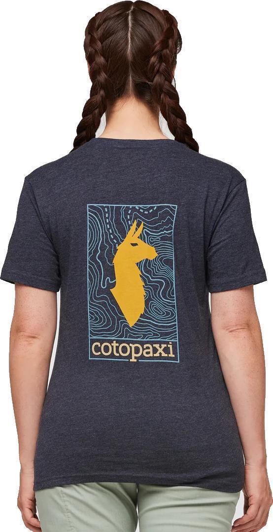 Llama Map Organic T-Shirt - Womens - graphite 1