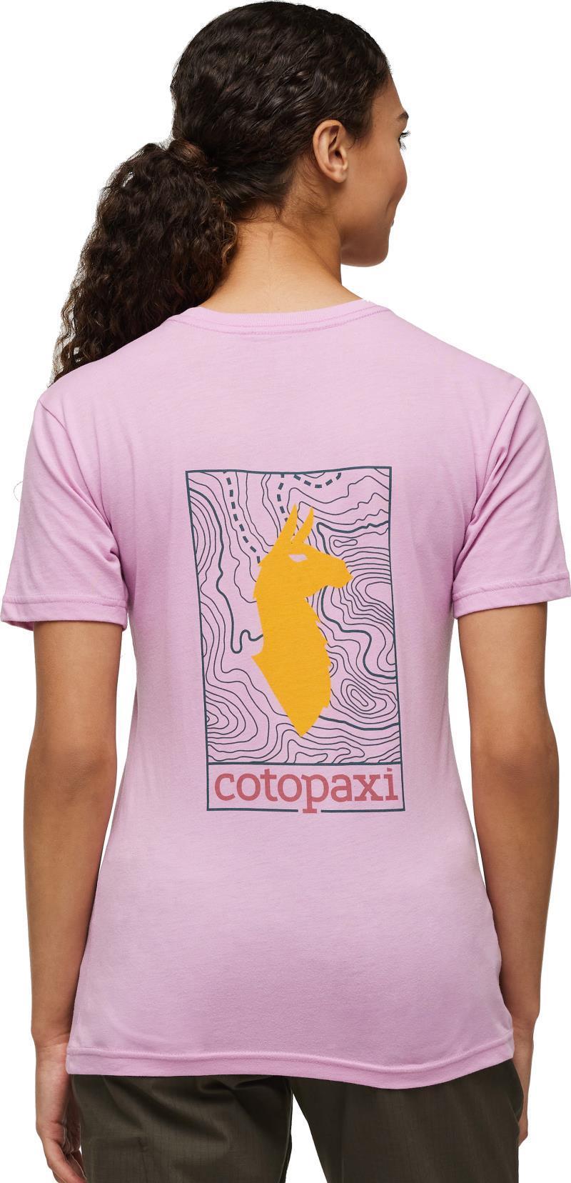 Llama Map Organic T-Shirt - Womens - orchid bloom 1