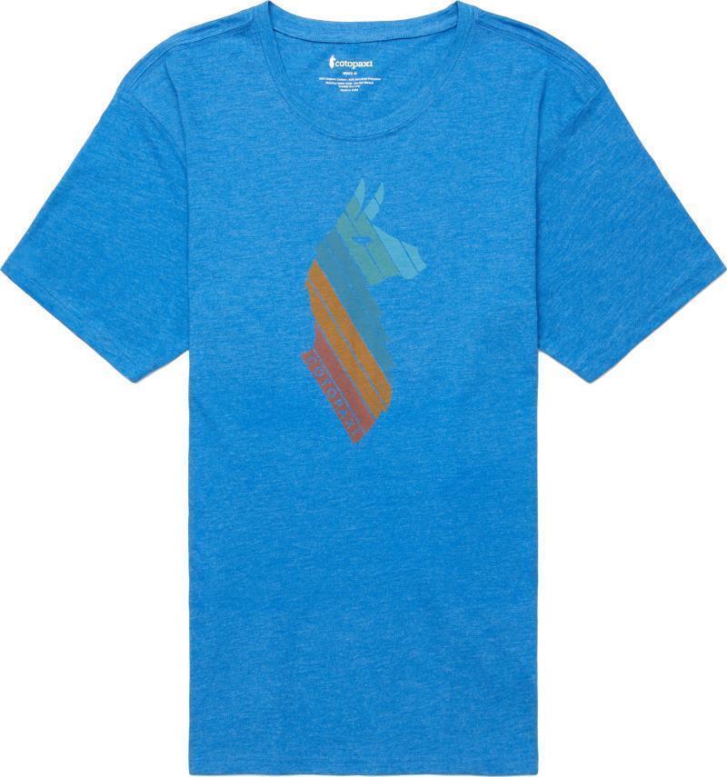Llama Stripes Organic T-Shirt - Mens - atlantic 1