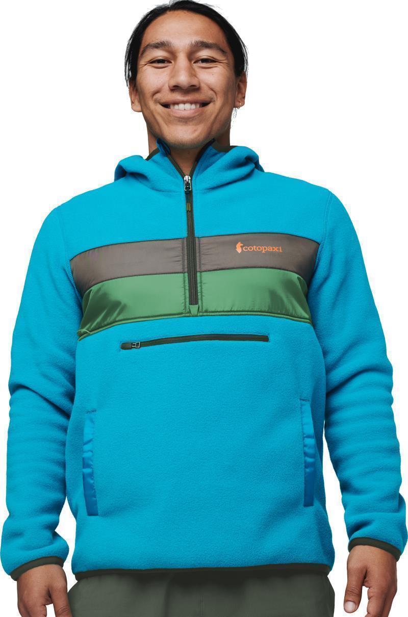 Teca Fleece Hooded Half-Zip Jacket - Mens - Aquarius 3