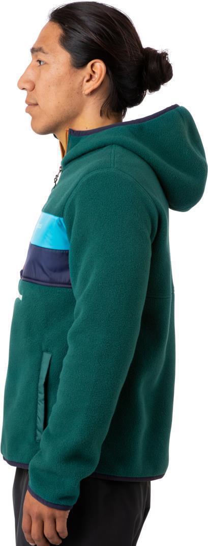 Teca Fleece Hooded Half-Zip Jacket - Mens - Edamame 3
