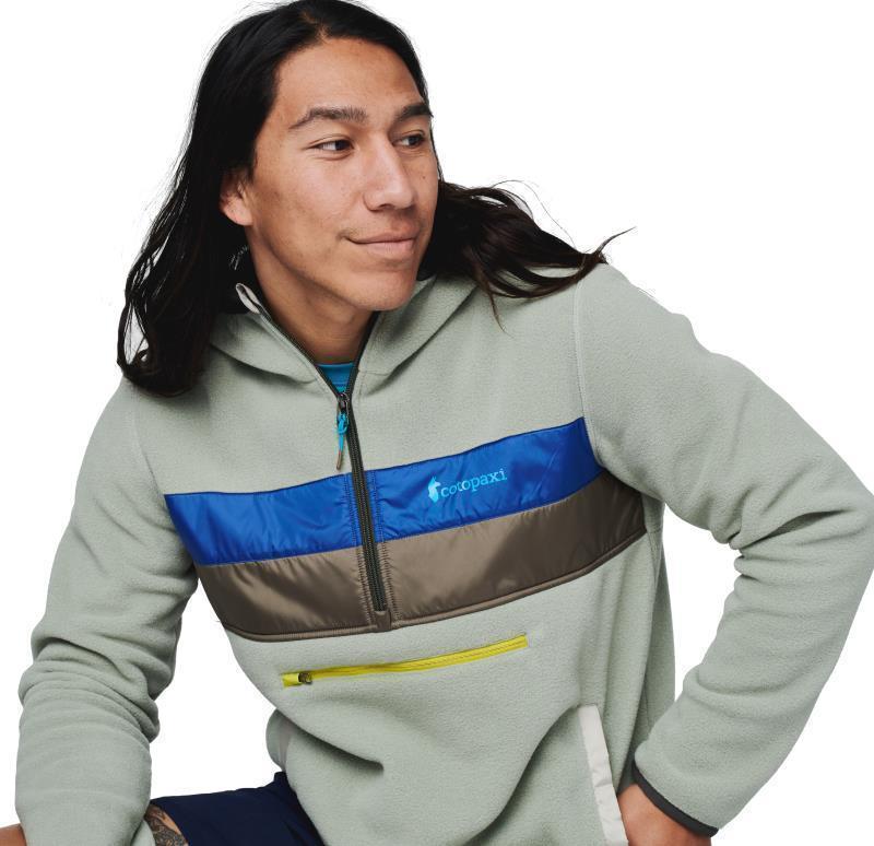 Teca Fleece Hooded Half-Zip Jacket - Mens - Grey Stone 7