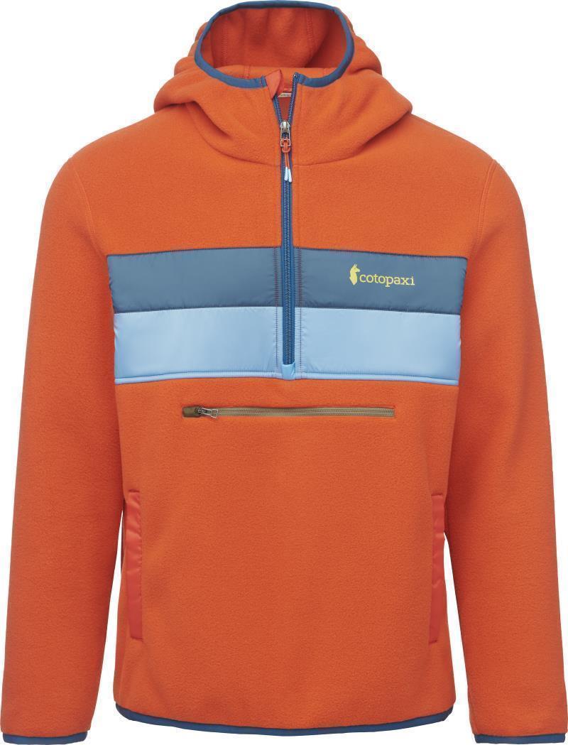Teca Fleece Hooded Half-Zip Jacket - Mens - Red Hot 1