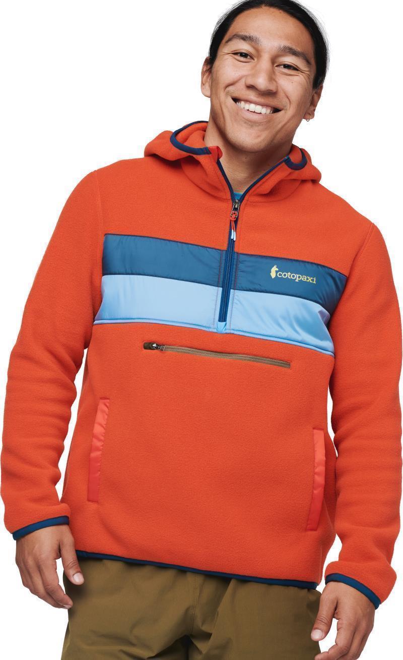 Teca Fleece Hooded Half-Zip Jacket - Mens - Red Hot 3
